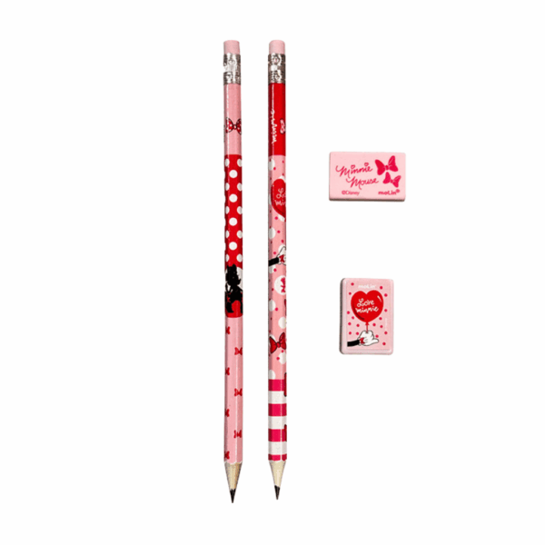 Kit Escolar Minnie Mouse 4 Peças MOLIN - BLISTER
