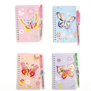 Mini Caderno Espiral Borboleta c/ Caneta