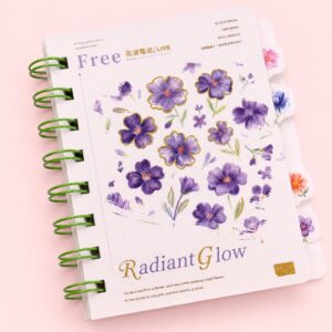 Caderno A7 Flores de Outono 9,7x11,3cm 80 fls - IMPORTADO - UND