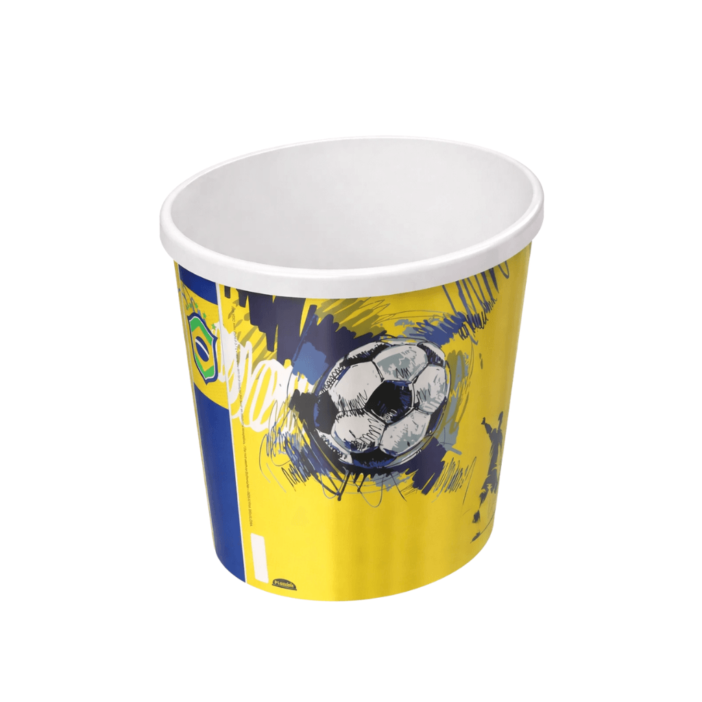 Balde de Pipoca Copa do Mundo 2,1L - PLASÚTIL - UND
