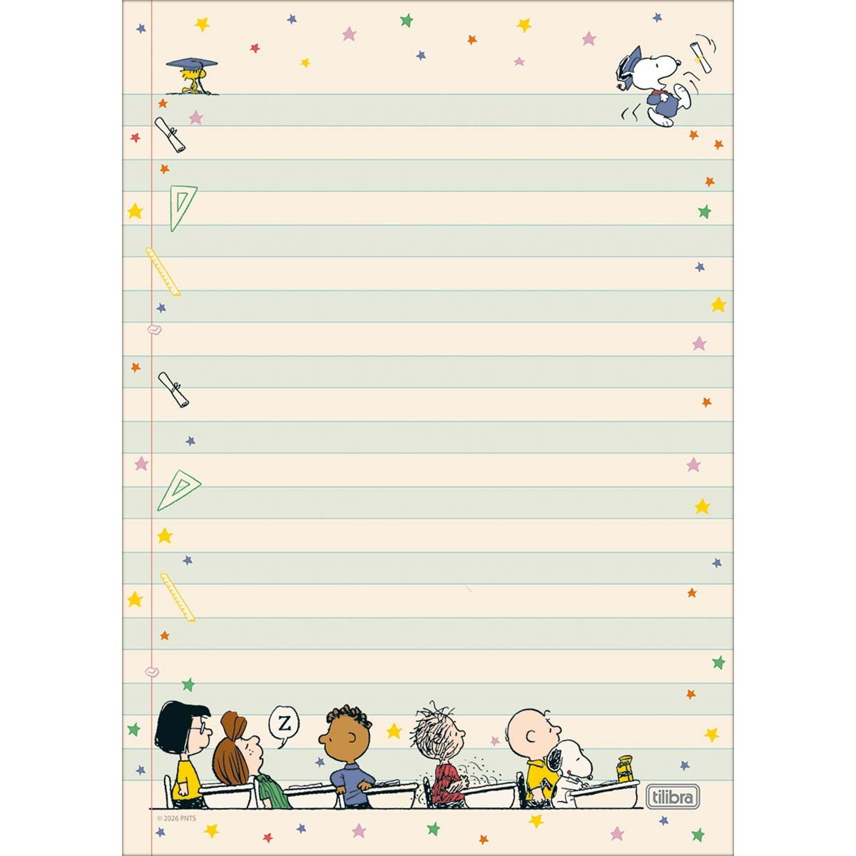 Kit Papel de Carta c/ Envelopes Snoopy - TILIBRA - UND