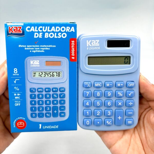 Calculadora de Bolso 8 Dígitos KAZ - UND