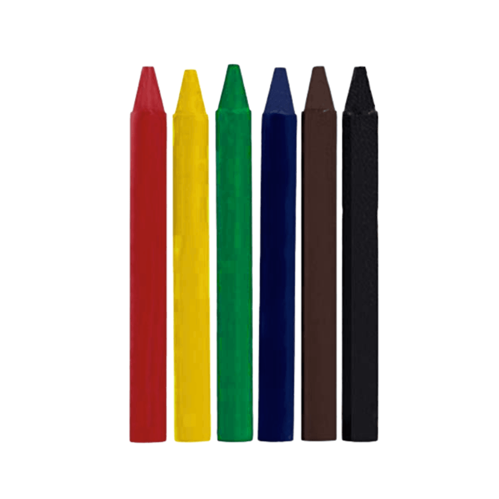 Giz de Cera Fino 6 Cores - DAC ART - BLISTER
