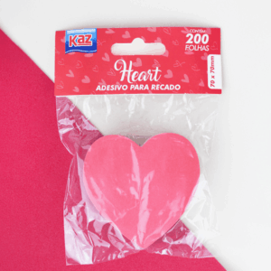 Bloco Adesivo Heart 70 x 70 mm c/ 200 Folhas - KAZ - UND