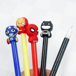 Caneta Fofa Super Heróis - Pacote 6 Und