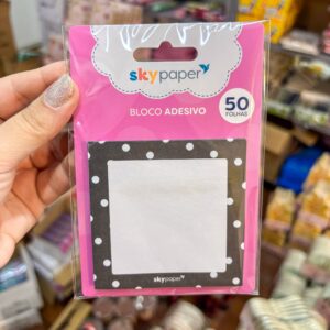 Bloco de Notas Adesivado Poá 50 Fls - SKYPAPER - UND