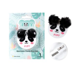 Apontador 2 Furos Panda Divertido - FOFY - BLISTER