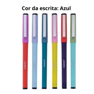 Caneta Boss Azul 0,7mm MOLIN - KIT 4 UND