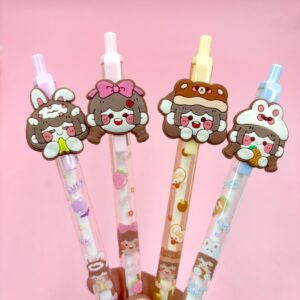 Lapiseira Estampada 0.7mm Menininha Love - Kit 4 Und