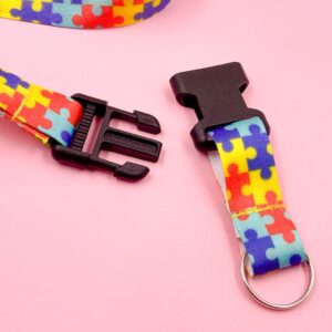 Cordão Estampado Autismo c/ Encaixe Plástico - 1 Und