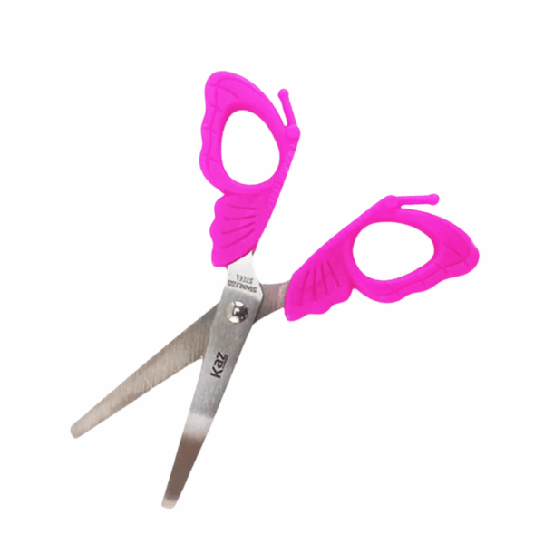 Tesoura Fofa 13 cm Borboleta KAZ - BLISTER