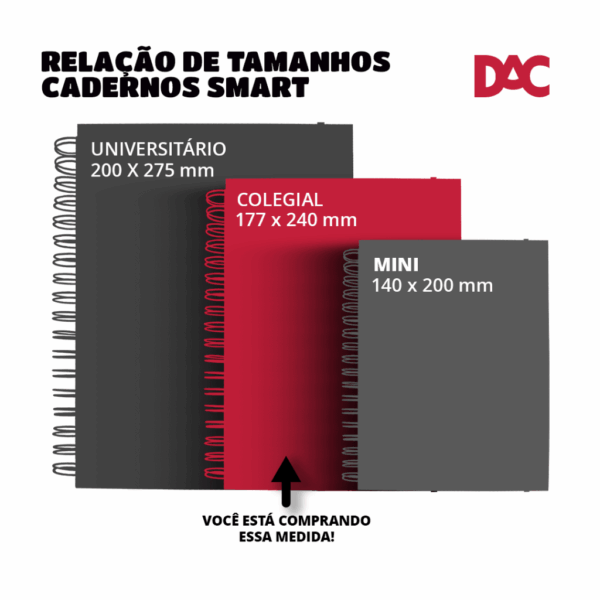 Caderno Smart Colegial 10 Matérias Hello Morango c/ Cheirinho DAC
