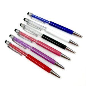 Caneta Luxo Touch Pedrinhas - Kit 6 Und