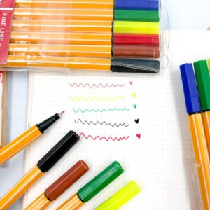 Caneta Fine Liner Marker 6 Cores