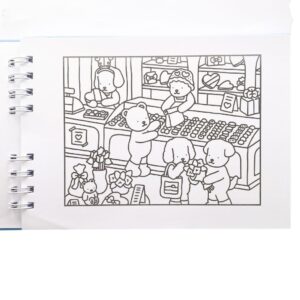 Livro de Colorir BOBBIE GOODS Capa Dura - AZUL - UND