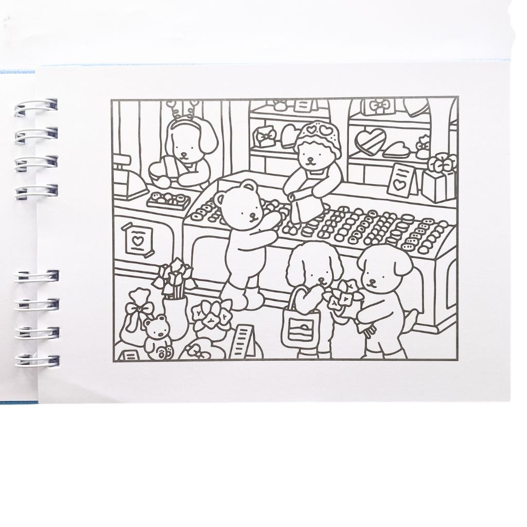 Livro de Colorir BOBBIE GOODS Capa Dura - AZUL - UND