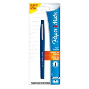Caneta Papermate Flair Media - Blister c/1 Azul