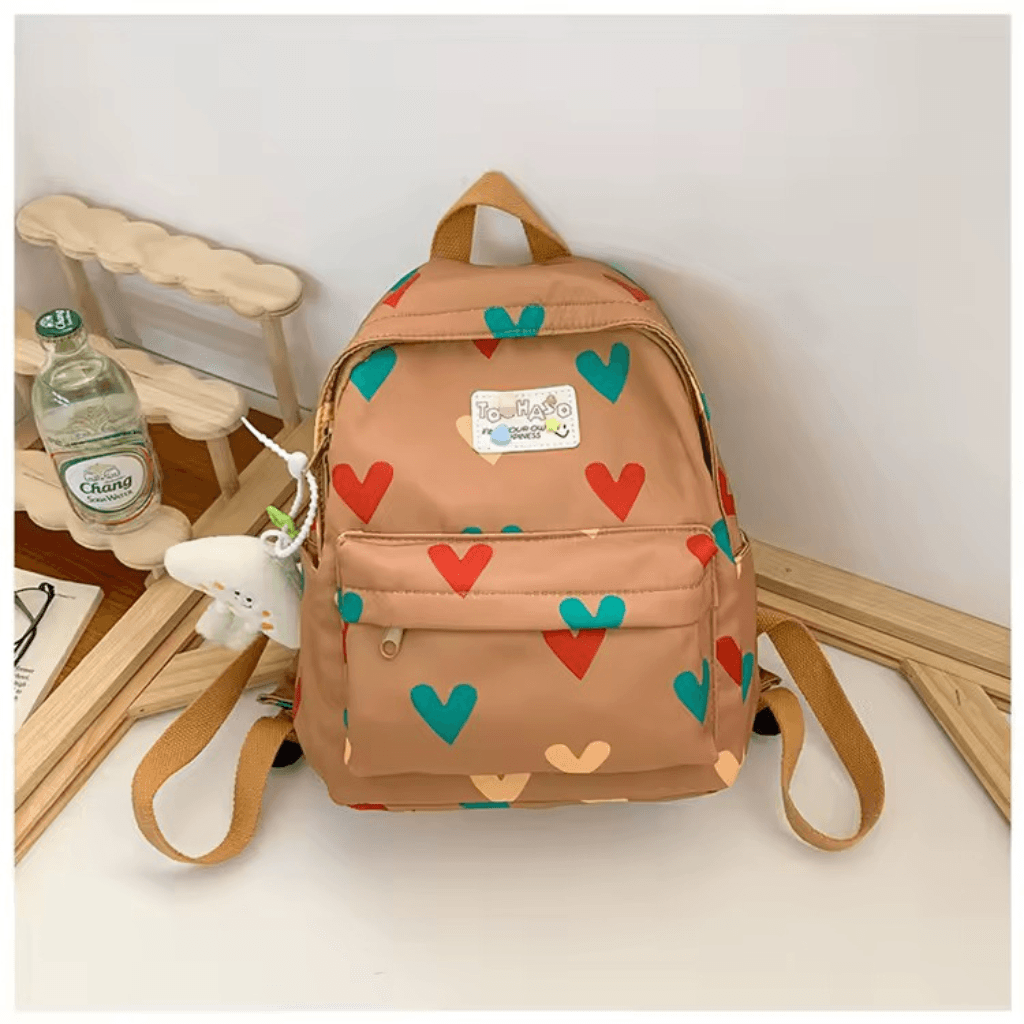 Mochila Impermeável c/ Bolso Coração 31x26x15cm - IMPORTADO - UND