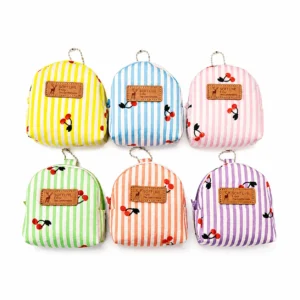 Porta Moedas Mochilinha Cereja 8x9x4cm - UNISO - UND