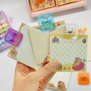 Bloco de Notas Capivara c/ Prendedor Cristal - Cx 16 UND