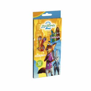 Lápis de Cor 12 Cores Zootopia - TRIS - BLISTER
