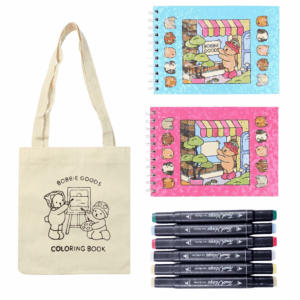 Combo Perfect BOBBIE GOODS - ECOBAG + LIVRO DE COLORIR + 6 CANETAS TOUCH