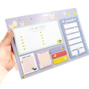 Kit Bloco de Notas Fofo Decorado 7 Blocos