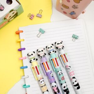 Caneta Fofa 6 Cores Pandinha Cute - UND