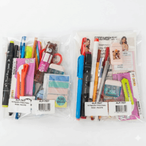 Kit Papelaria 15 Itens Sortidos - COLORIDO - PACOTE