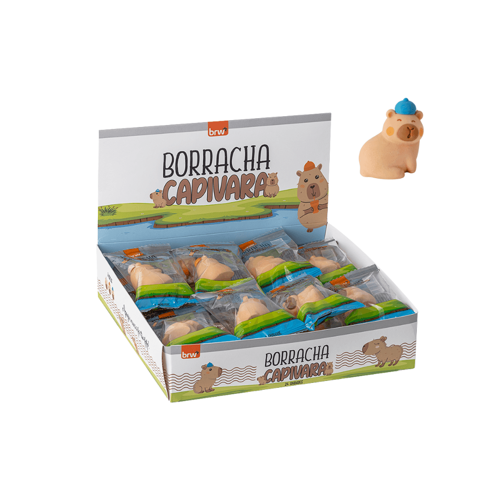 Borracha Capivara 3D - BRW - 6 UND