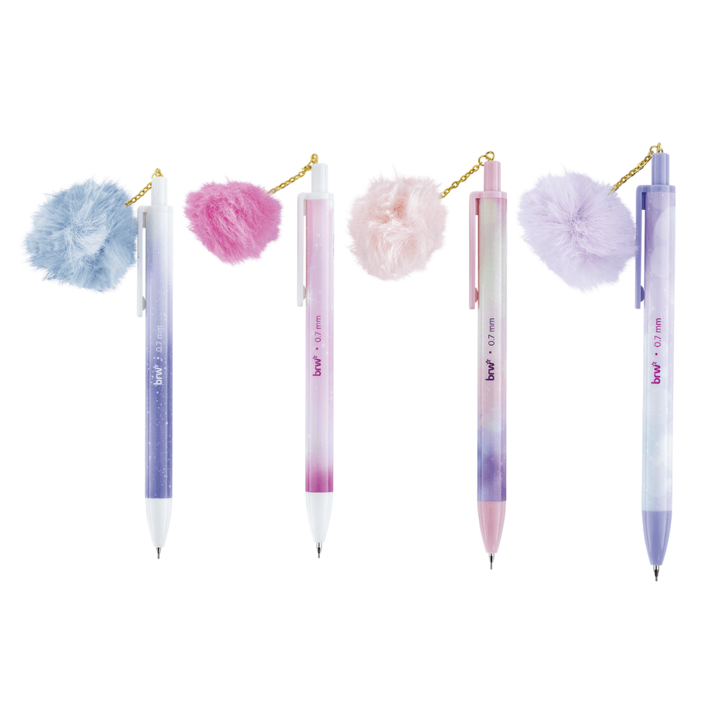Lapiseira Plástica Divertida 0.7mm Pompom - BRW - UND