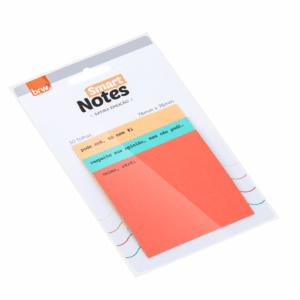 Bloco Smart Notes 76x76mm Sátira Emoção BRW - Blister 3 Blocos