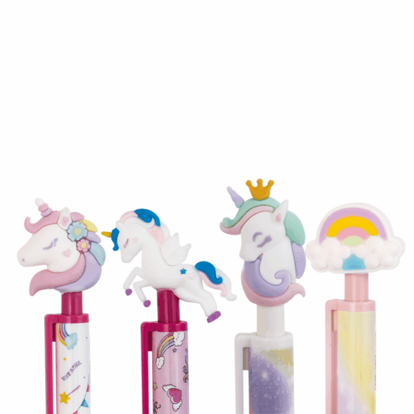 Lapiseira Plástica Divertida 0.7mm Unicorn BRW - Display 12 UND