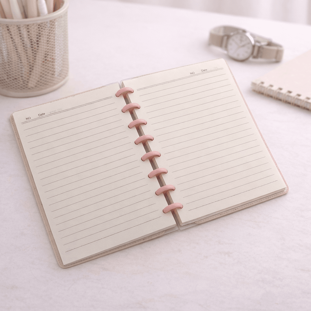 Caderno de Disco Hello Flores A5 80 Fls 8 discos 15x21,2cm - IMPORTADO - UND