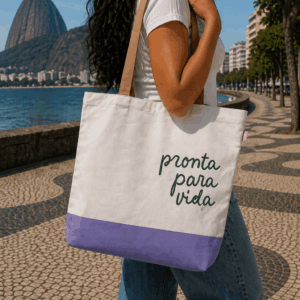 Ecobag Pronta para Vida G 35x41cm - FLORIE - UND
