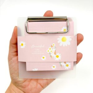 Mini Prancheta c/ Bloquinho Florzinha Singela