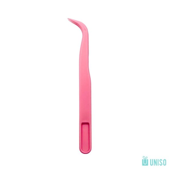 Pinça Curva Plástica Para Adesivo 11,5cm - UNISO - UND