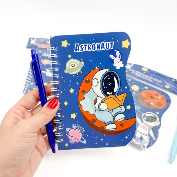 Mini Caderno Astronauta c/ Caneta