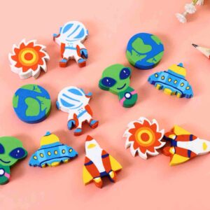 Borracha Fofa Espacial - Cartela 6 Und