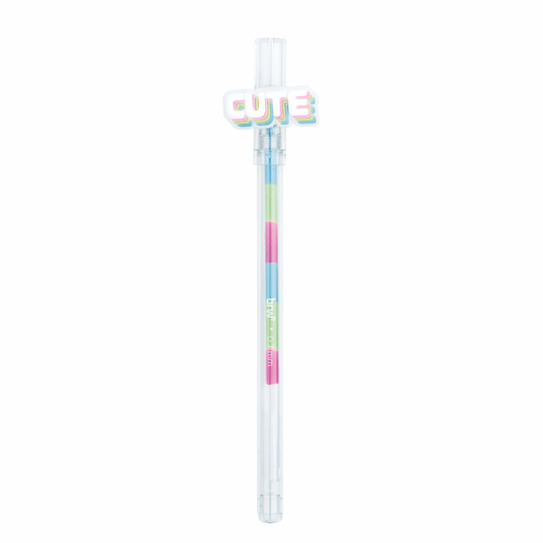 Caneta Esferográfica Gel Colorida Cute BRW