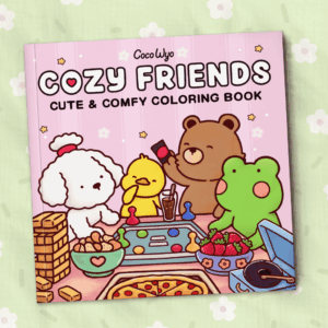 Livro de Colorir Cozy Friends Coco Wyo ORIGINAL