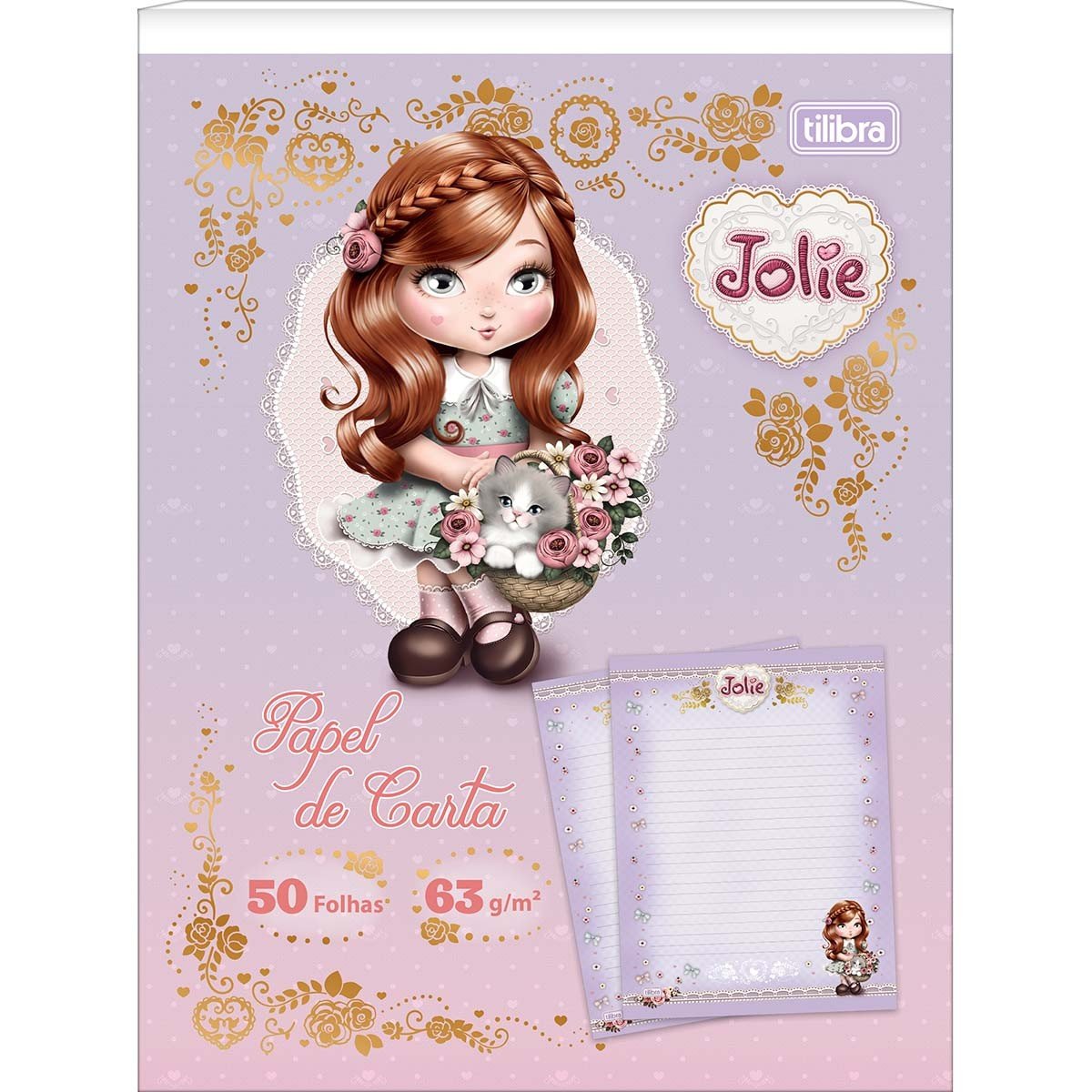 Caderno Colado Papel de Carta 50 fls JOLIE - TILIBRA - UND