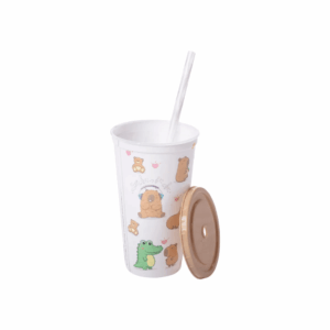 Copo Refri c/ Canudo Capivara 500 ml - PLASÚTIL - UND