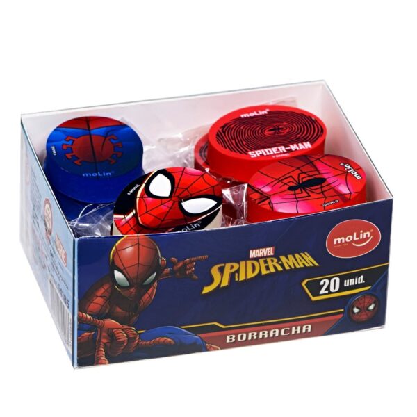 Borracha Homem Aranha MOLIN -  KIT 4 UND