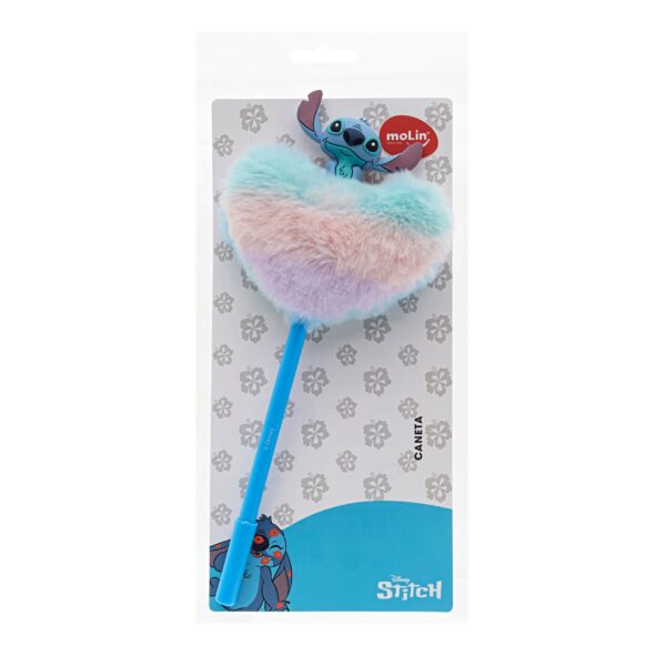 Caneta Coração Plush Stitch Azul MOLIN - BLISTER