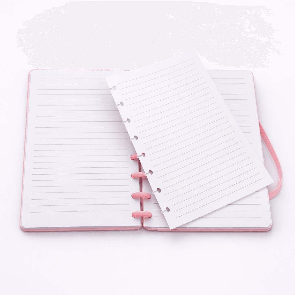 Caderno de Disco A5 Glitter 8 Discos - 15x21,2cm - 80 Fls - IMPORTADO - UND