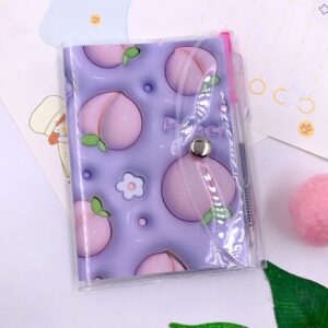Mini Caderno Frutinhas Capa c/ Fechamento e Mini Caneta - UND