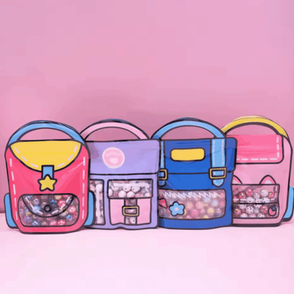 Embalagem ZIP LOCK Mochilinha 18X21cm M - IMPORTADO - PACOTE 12 UND