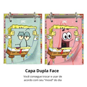 Refil Porta Fichas Mini Fichário Vertical Bob Esponja DAC