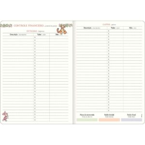 Planner Agenda Grampeado 17,8 x 25,4 cm URSINHO POOH - TILIBRA - UND